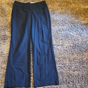 Womens Worthington Dark Striped Blue Trousers Size 6